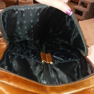 Brown laptop bag